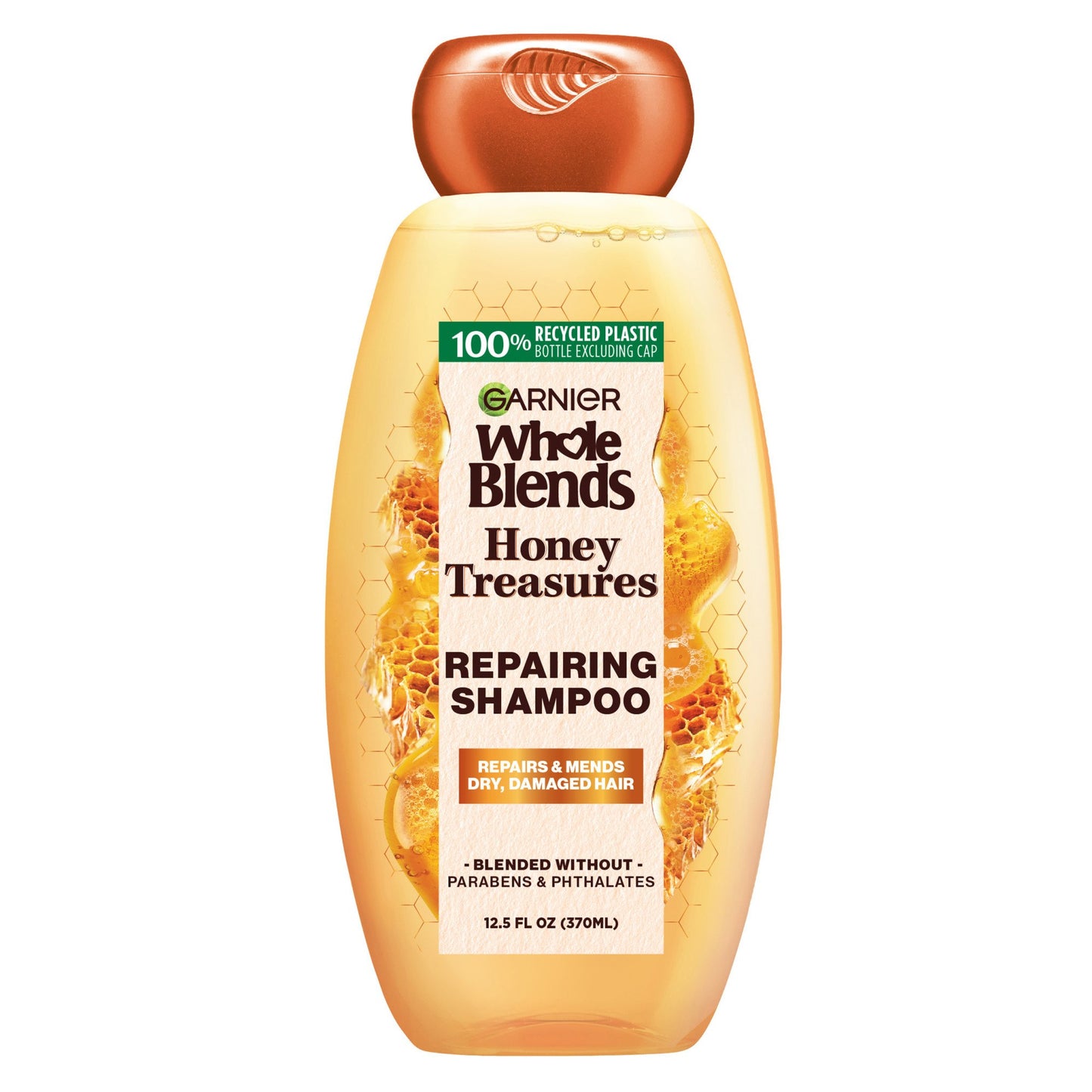 Garnier Whole Blends Honey Treasures Repairing Shampoo, For Damaged Hair