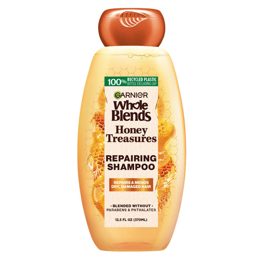 Garnier Whole Blends Honey Treasures Repairing Shampoo, For Damaged Hair