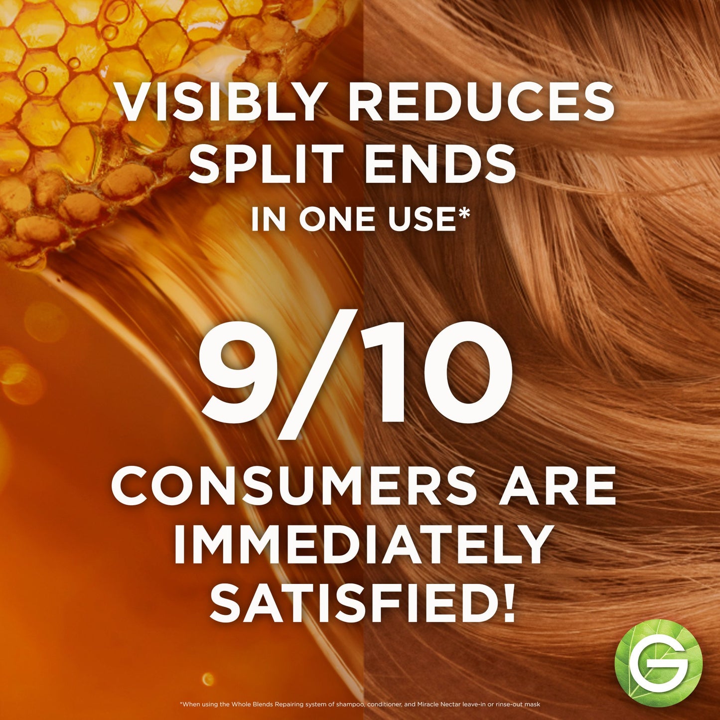 Garnier Whole Blends Honey Treasures Repairing Shampoo, For Damaged Hair