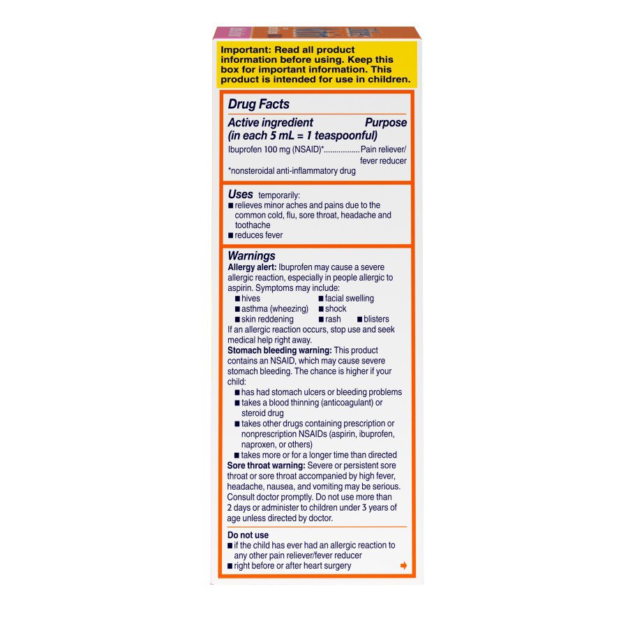 Motrin Children's Ibuprofen Liquid Medicine - Bubblegum