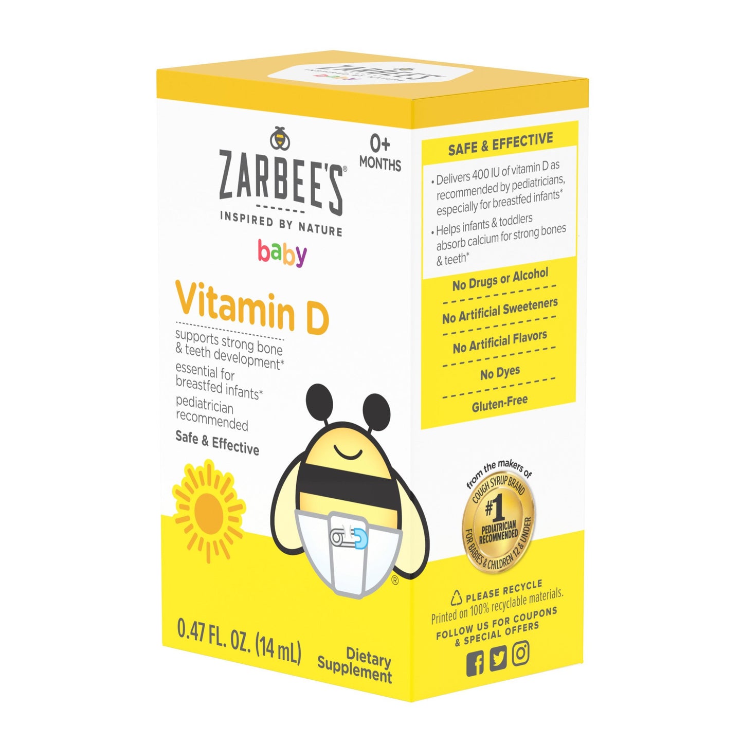 Zarbee's Baby Vitamin D Supplement Drops