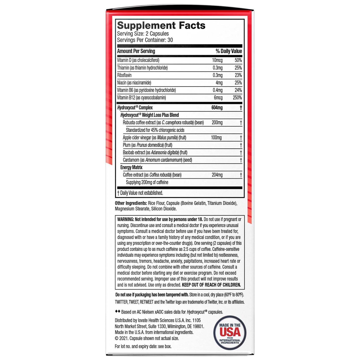 Hydroxycut Weight Loss Supplement Rapid-Release Capsules - Original
