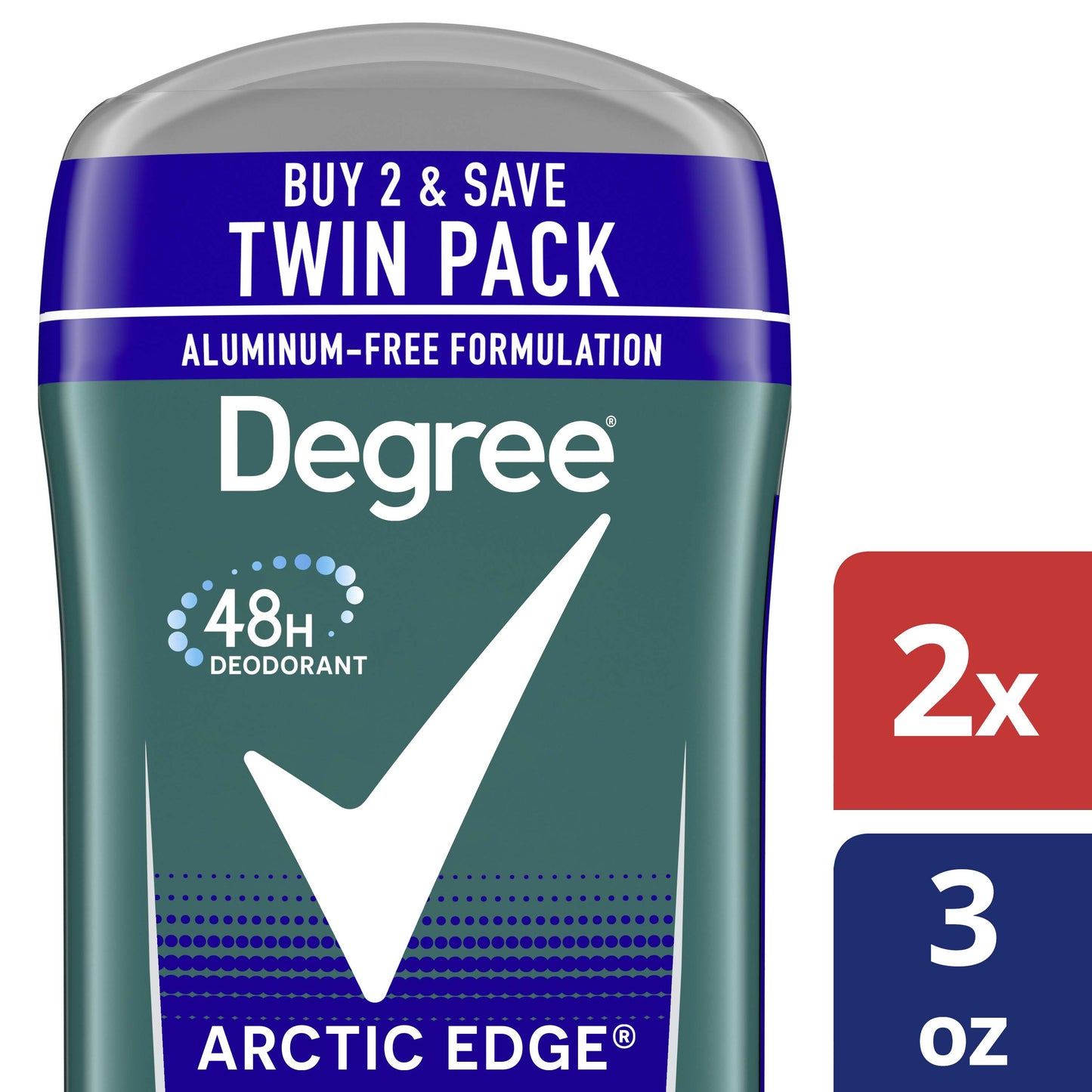Degree Men 48 Hr Protection Deodorant - Arctic Edge, 3 oz