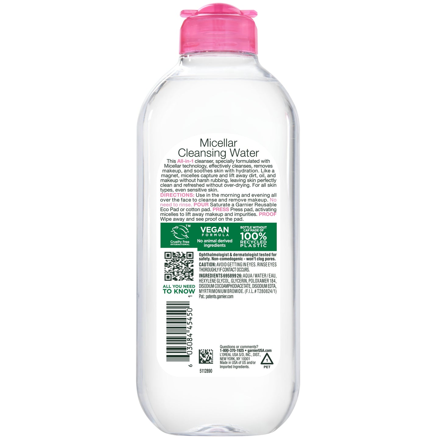 Garnier SkinActive Micellar Cleansing Water, For All Skin Types