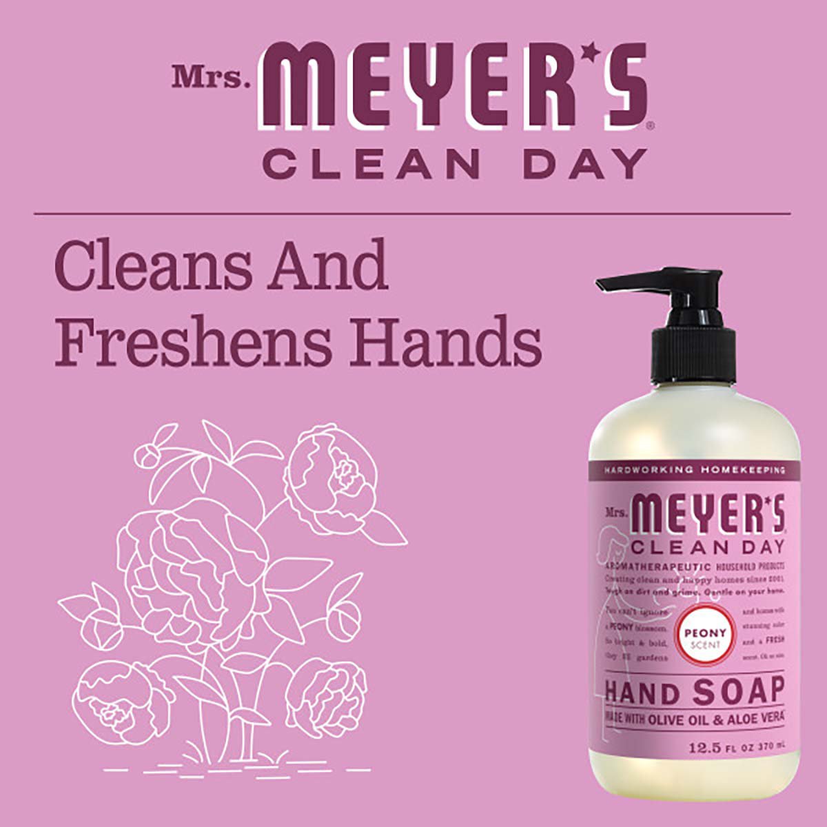 Mrs. Meyer's Clean Day Peony Liquid Hand Soap