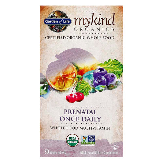 Garden of Life mykind Organics Prenatal Once Daily Multivitamin Tablets