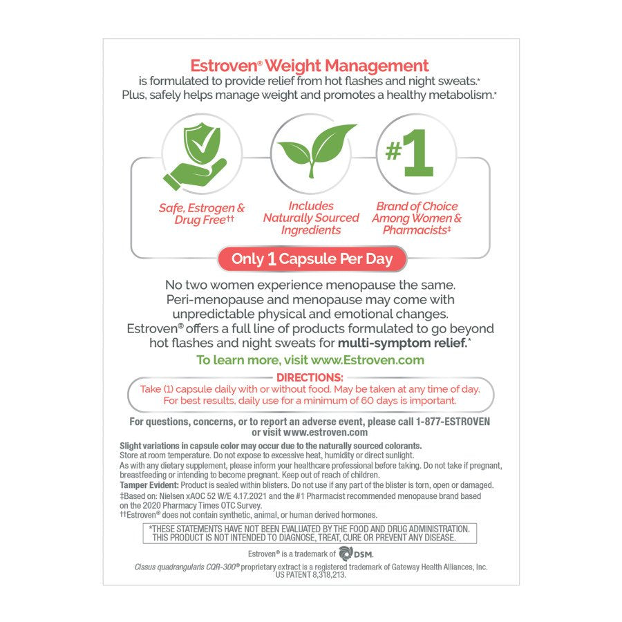Estroven Menopause Relief + Weight