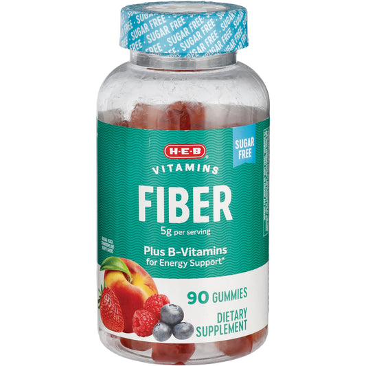H-E-B Fiber & B-Vitamins Dietary Supplement Gummies