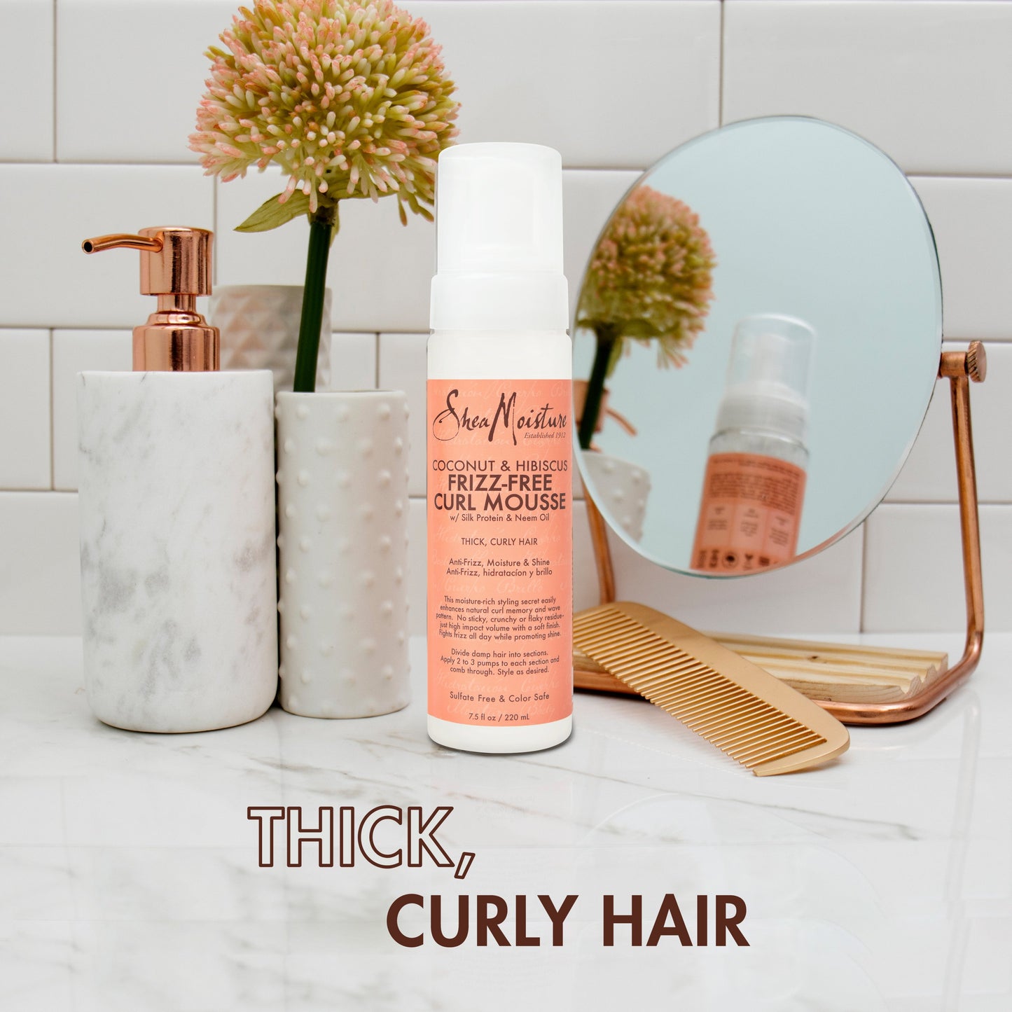SheaMoisture Coconut &Hibiscus Frizz-Free Curl Mousse