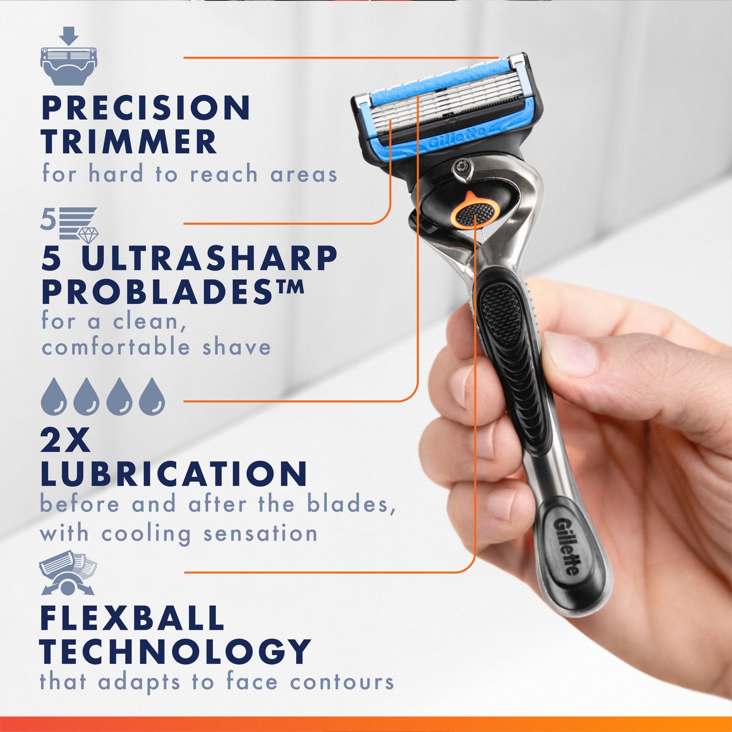 Gillette ProGlide Chill Razor Blade Refills