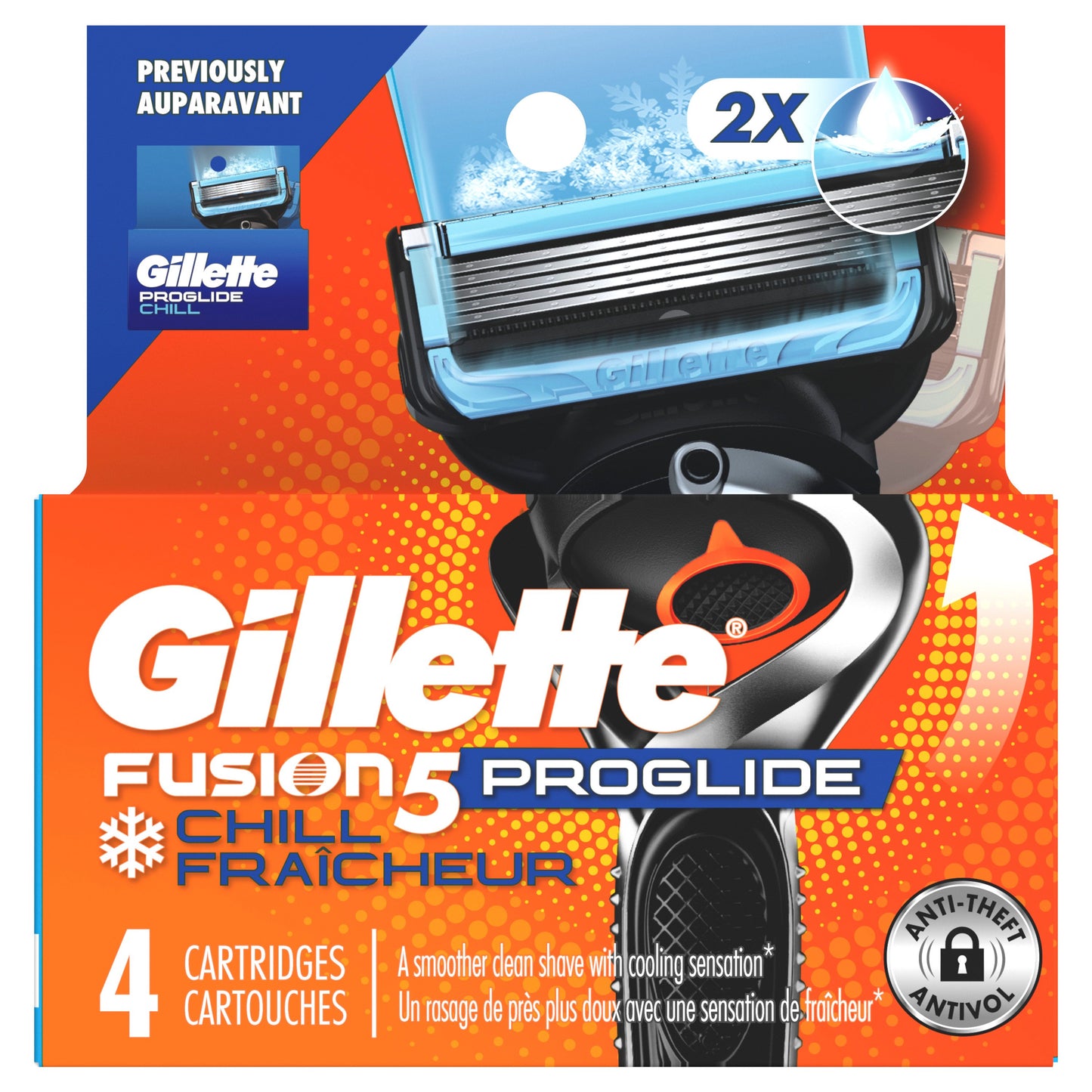Gillette ProGlide Chill Razor Blade Refills