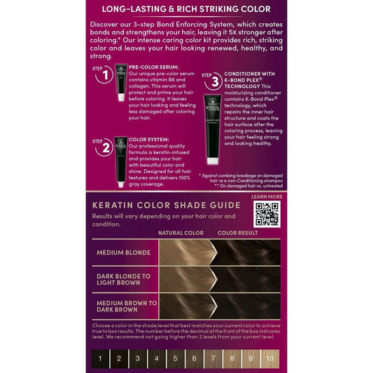 Schwarzkopf Keratin Color Permanent Hair Color - 3.0 Espresso