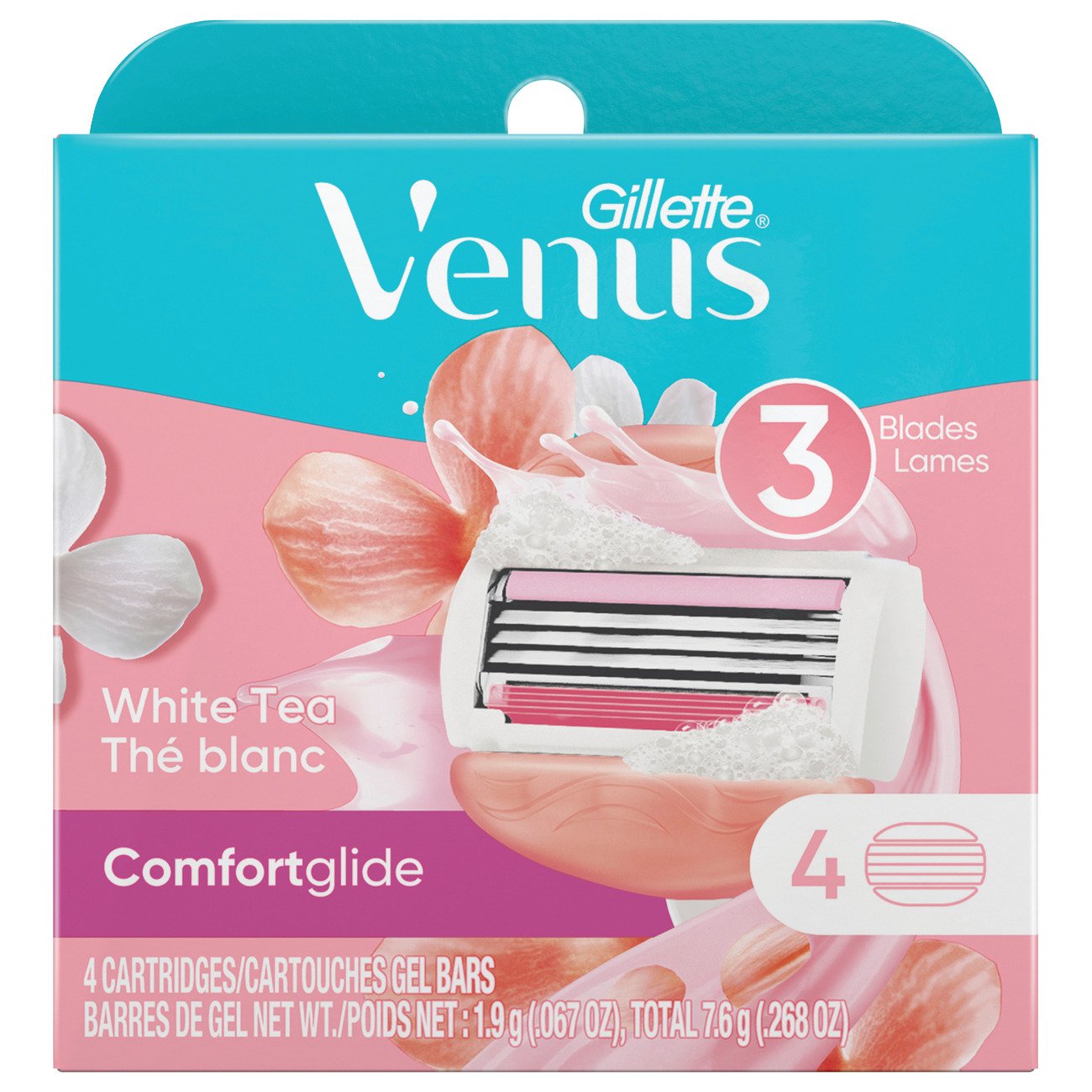 Gillette Venus ComfortGlide White Tea Razor Blade Refills