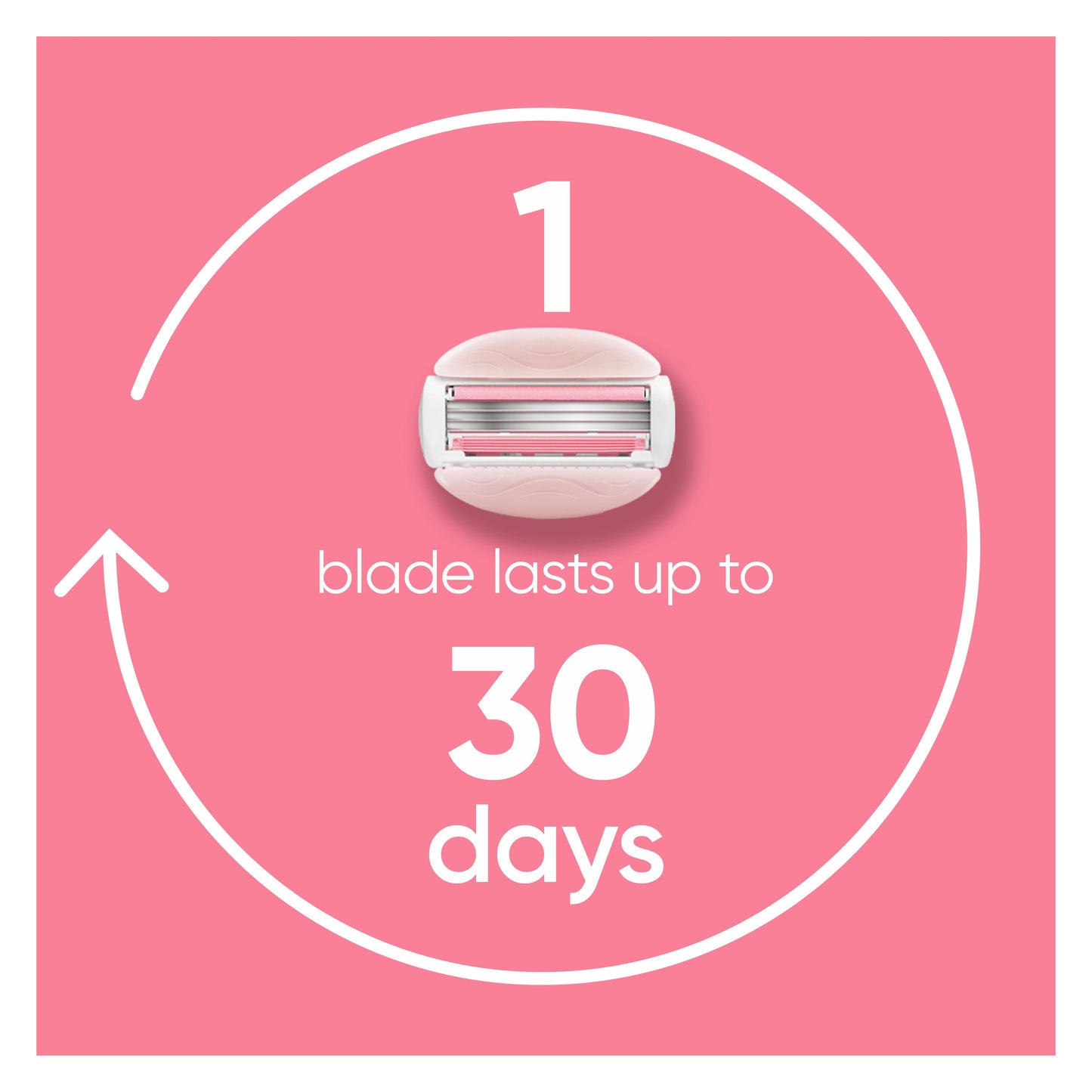 Gillette Venus ComfortGlide White Tea Women's Razor Handle + 2 Blade Refills