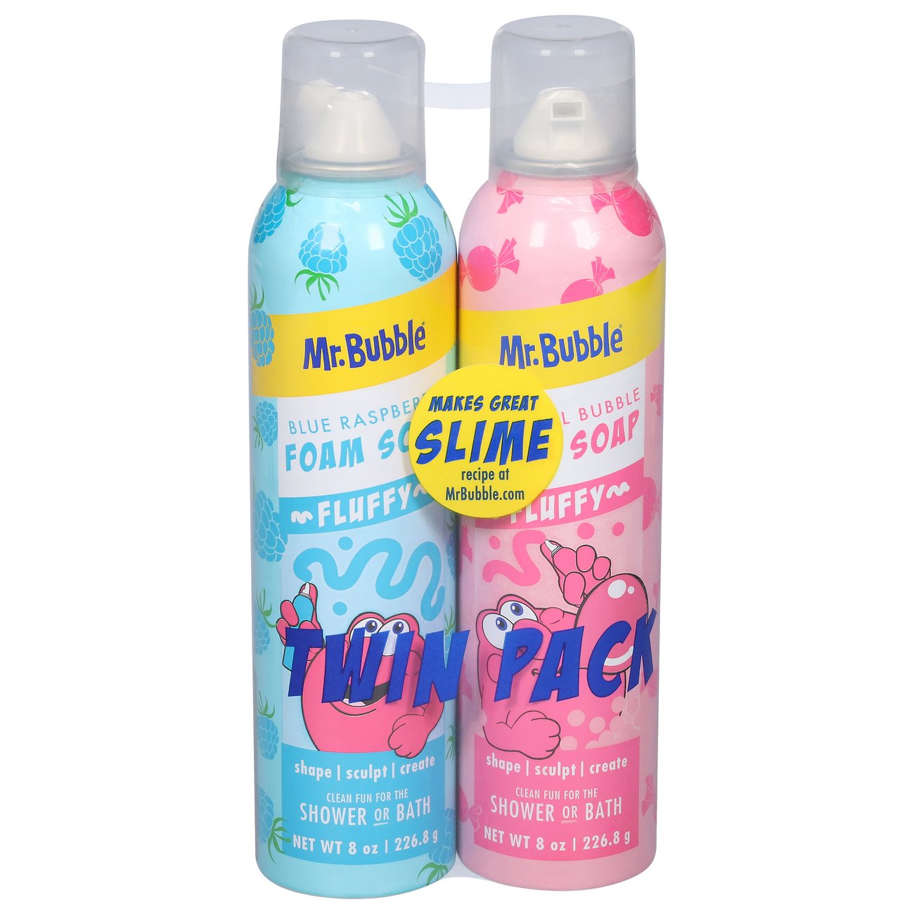 Mr. Bubble Foam Soap Twin Pack, Original and Bubbleberry