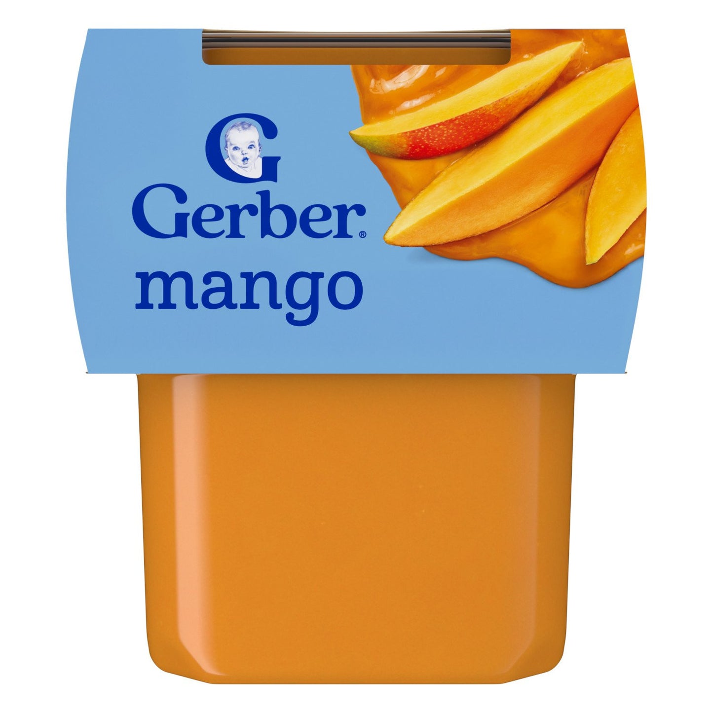 Gerber Stage 2 Baby Food - Mango, 4 oz Tubs