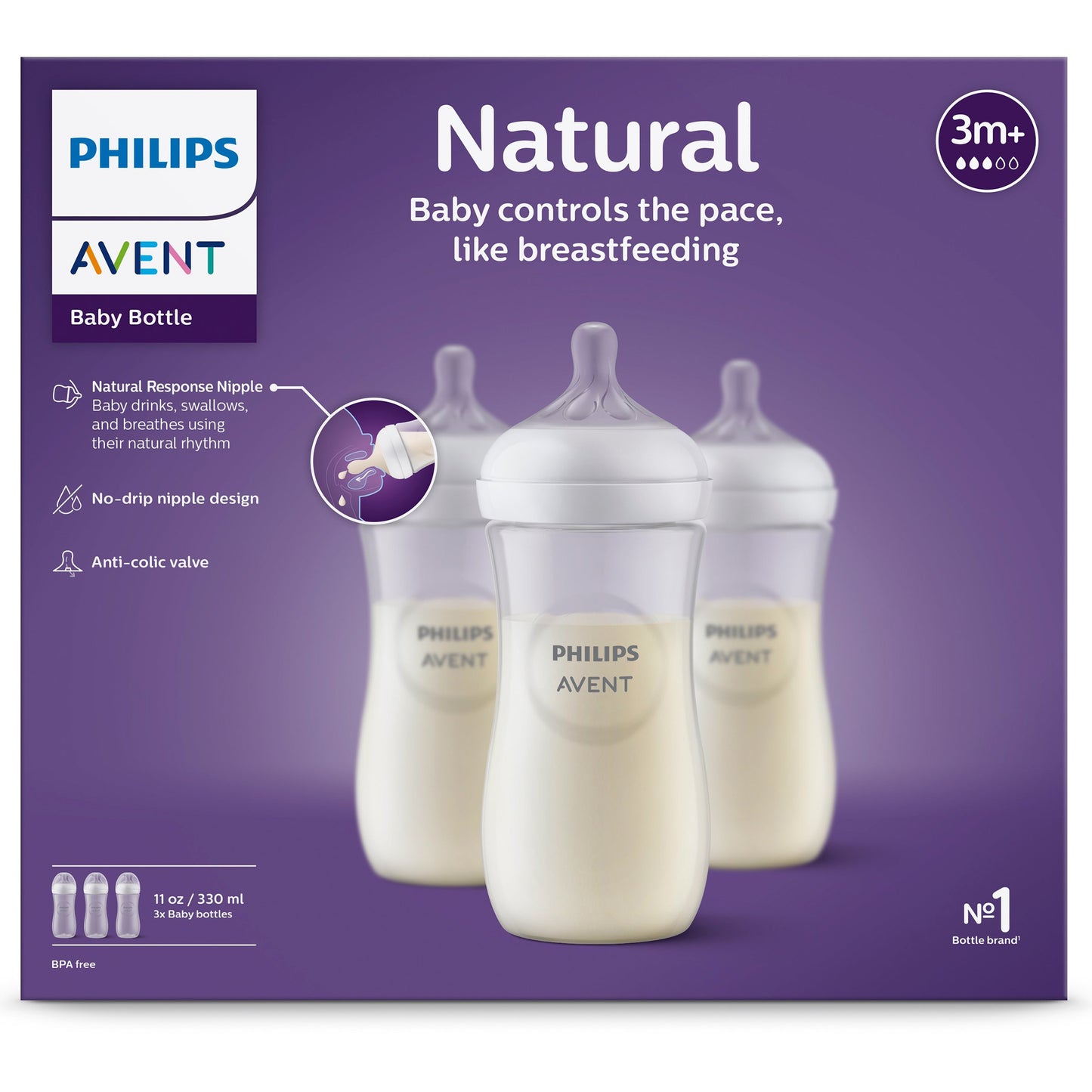Avent Natural 11 oz Bottles