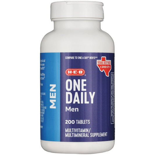 H-E-B Men One Daily Multivitamin Tablets - Texas-Size Pack