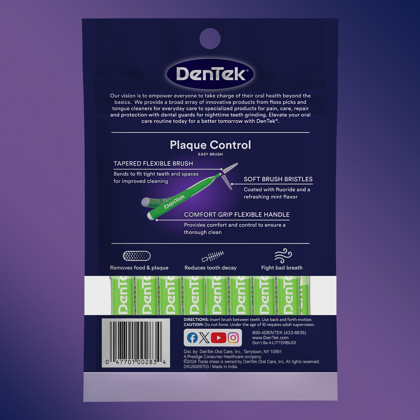 DenTek Easy Brush Plaque Control Interdental Cleaners - Tight