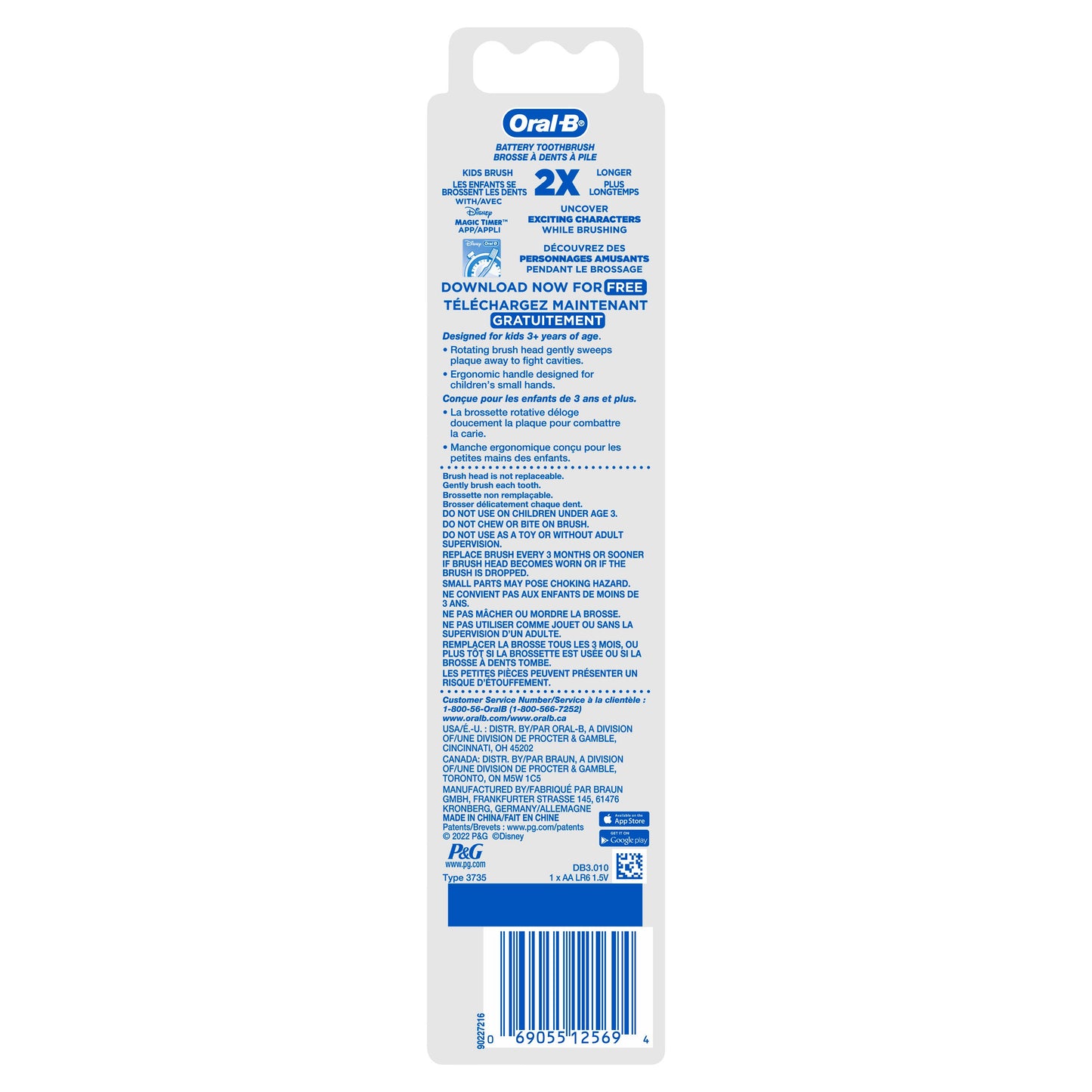 Oral-B Kids Disney Frozen Powered Toothbrush - Soft