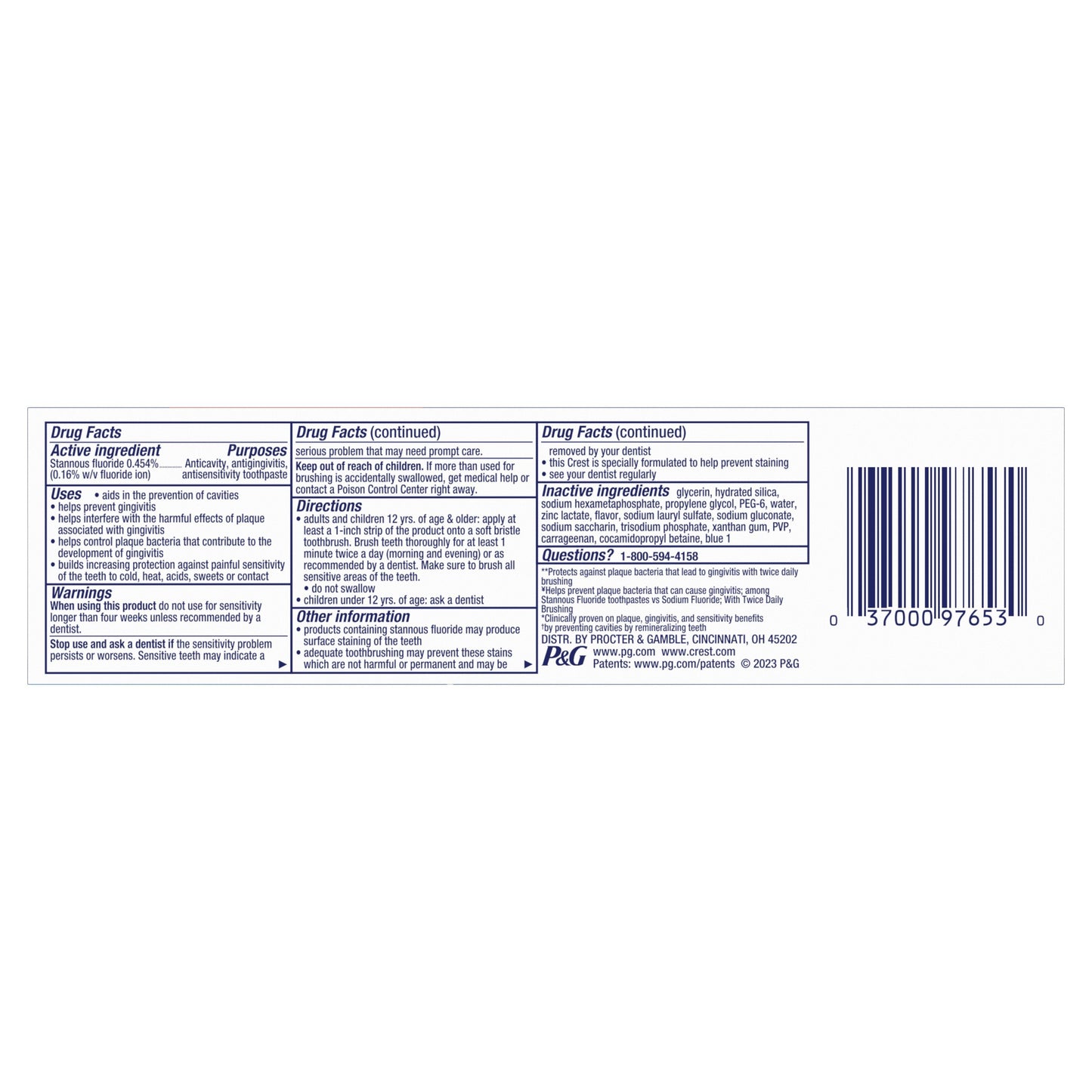 Crest Pro-Health Advanced Whitening Power Toothpaste