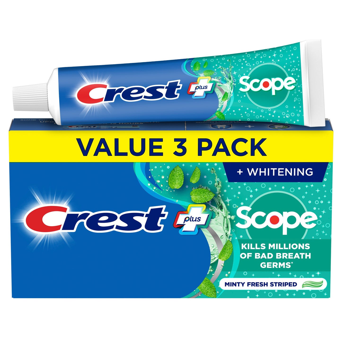 Crest Complete Scope Toothpaste Minty Fresh, 3 pk