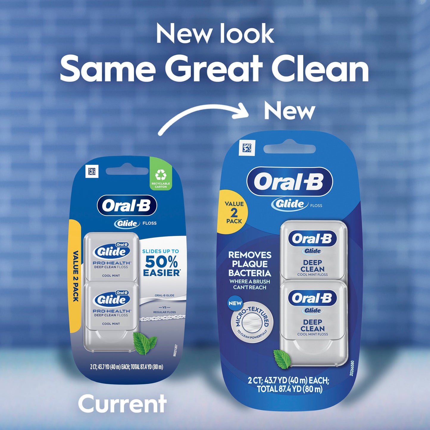 Oral-B Glide Pro-Health Deep Clean Dental Floss - Cool Mint