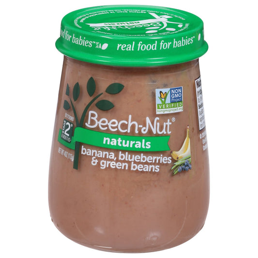 Beech-Nut Naturals Stage 2 Baby Food - Banana Blueberries & Green Beans