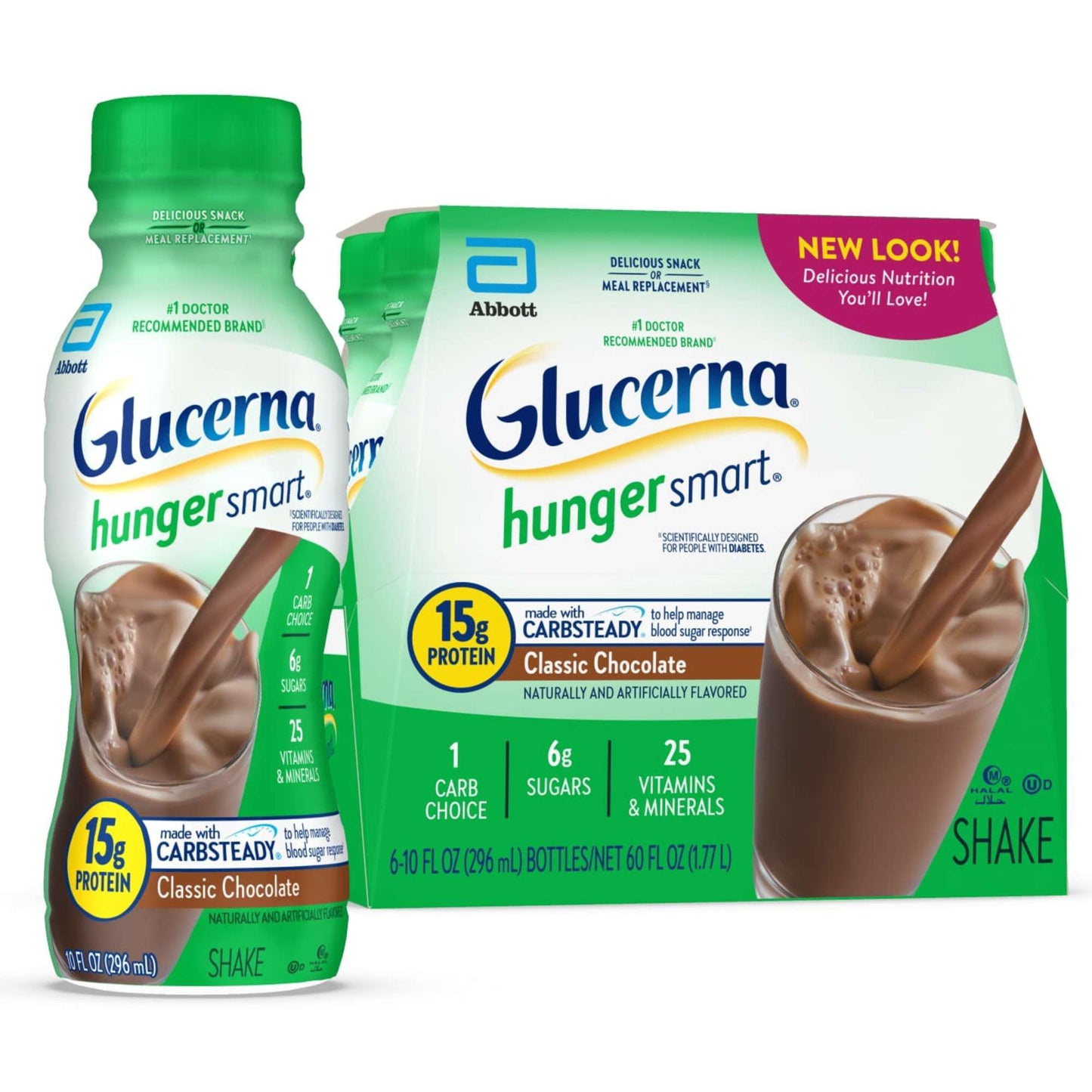 Glucerna Hunger Smart Shakes, 15g Protein - Classic Chocolate