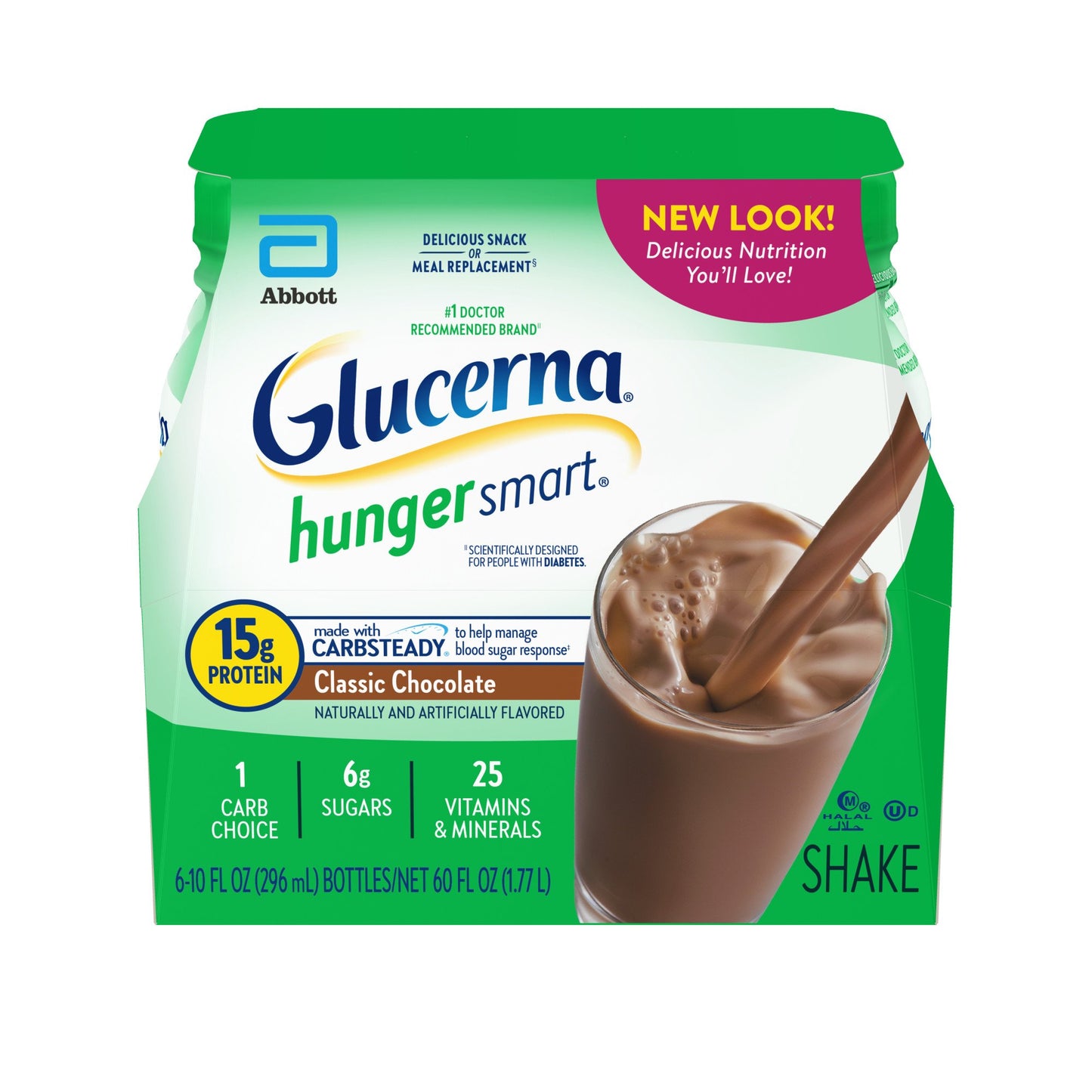 Glucerna Hunger Smart Shakes, 15g Protein - Classic Chocolate