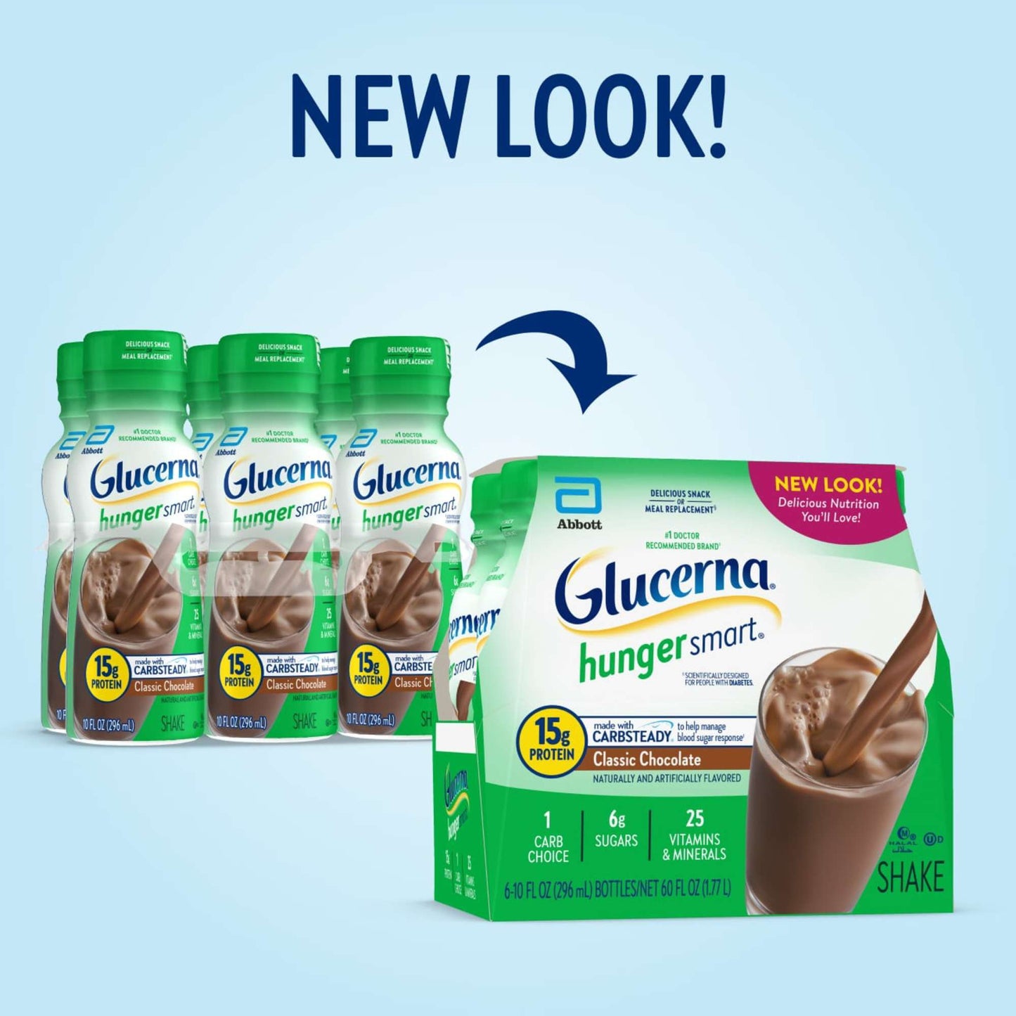 Glucerna Hunger Smart Shakes, 15g Protein - Classic Chocolate