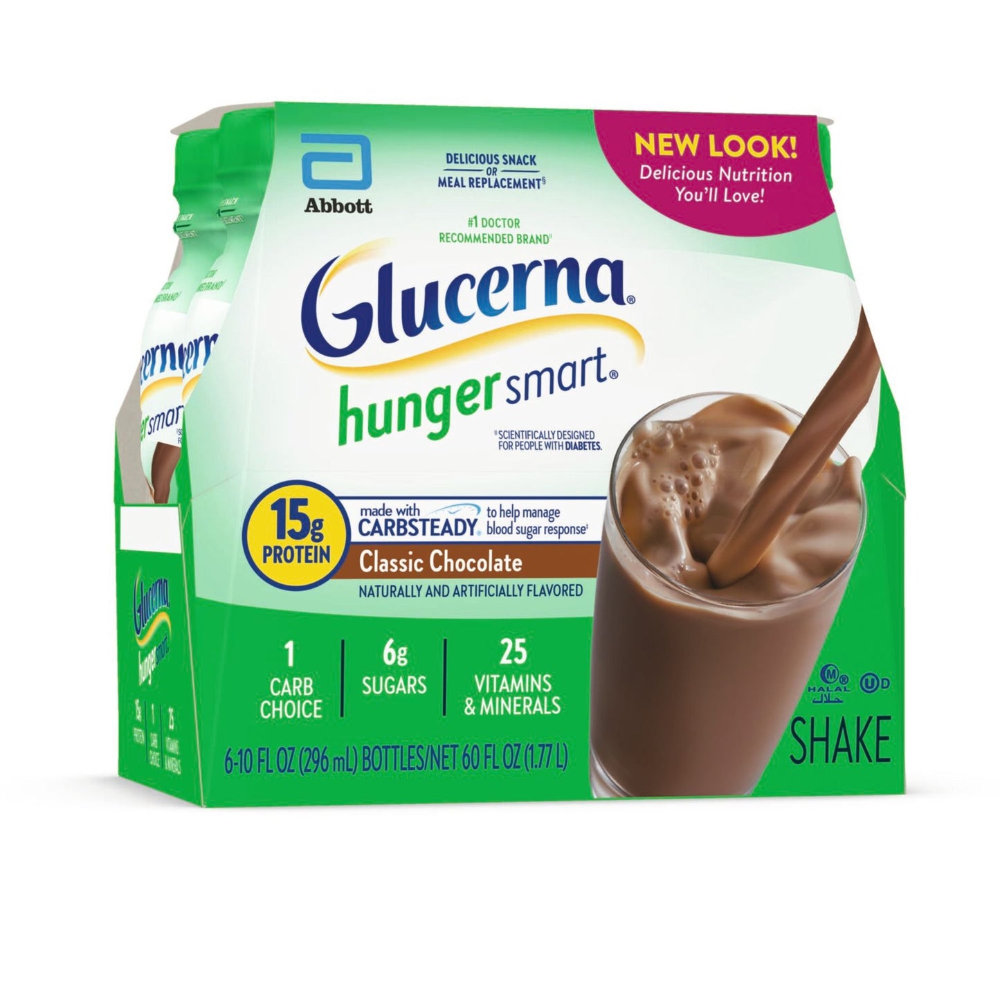 Glucerna Hunger Smart Shakes, 15g Protein - Classic Chocolate