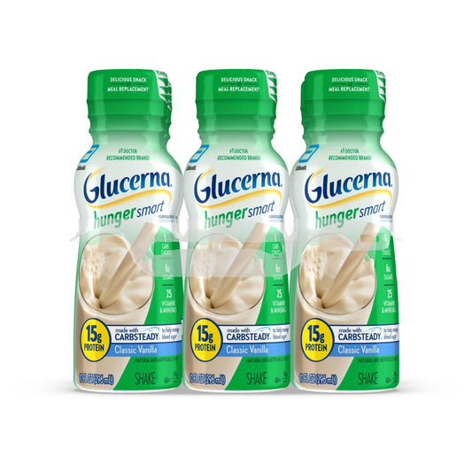 Glucerna Hunger Smart Shake, 15g Protein, Classic Vanilla, 10 fl oz Bottles