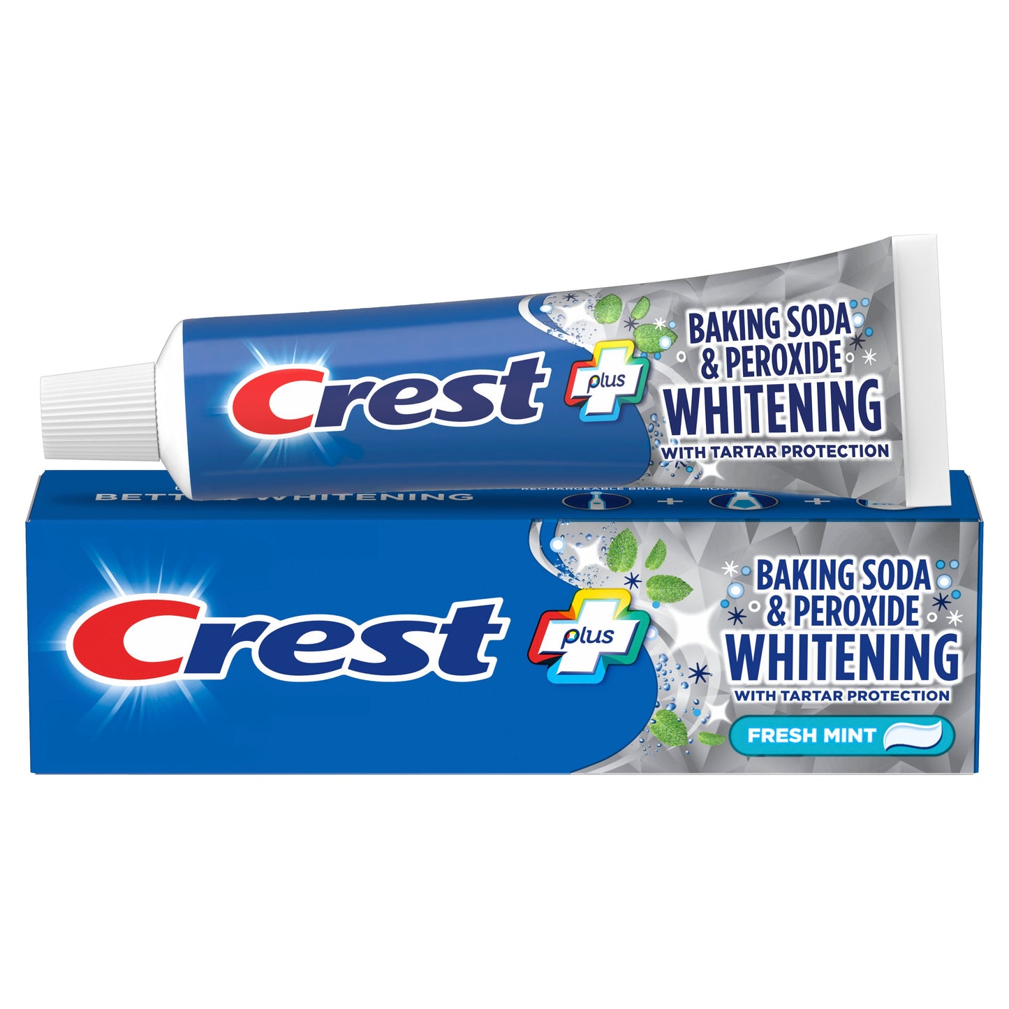 Crest Plus Baking Soda & Peroxide Whitening Toothpaste, Fresh Mint