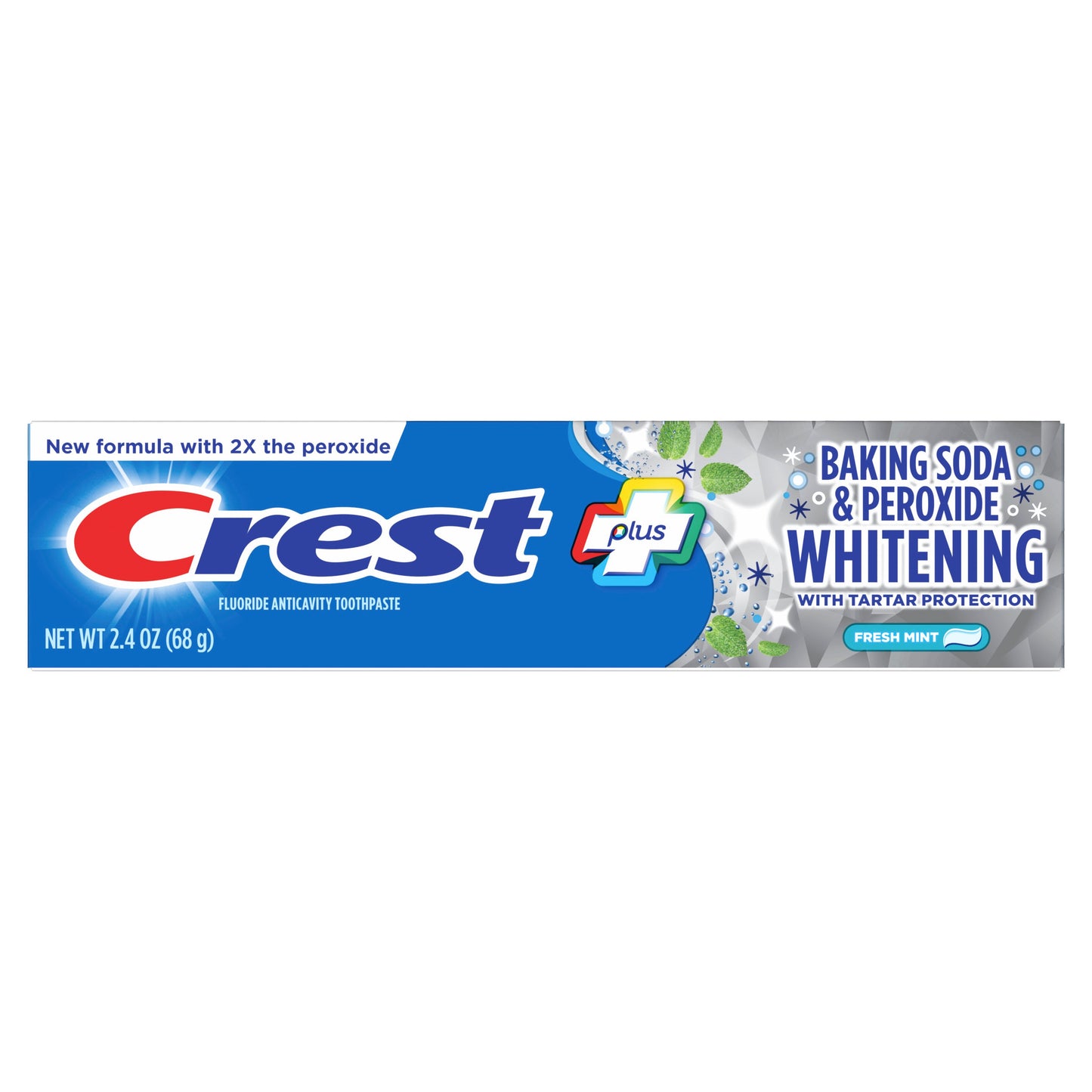 Crest Plus Baking Soda & Peroxide Whitening Toothpaste, Fresh Mint