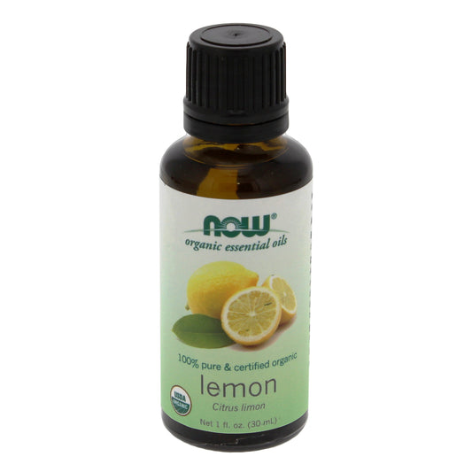 NOW Organic Essential Oils 100% Pure Lemon Oil