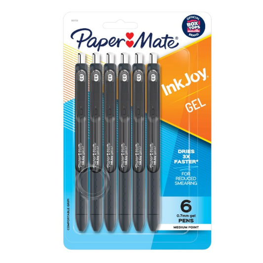 Paper Mate Inkjoy 0.7mm Gel Pens - Black Ink