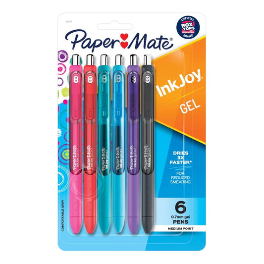 Paper Mate InkJoy 0.7mm Retractable Gel Pens - Assorted Ink
