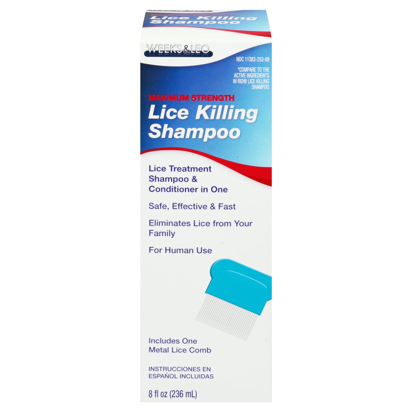 Weeks & Leo Max Strength Lice Killing Shampoo