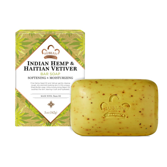 Nubian Heritage Indian Hemp and Haitian Vetiver Soap Bar