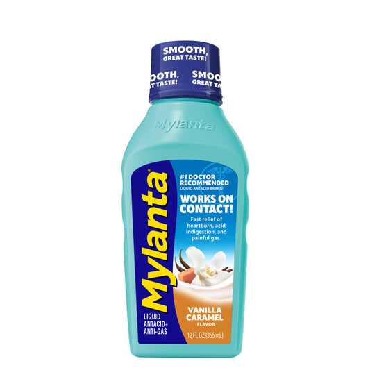 Mylanta Antacid & Anti-Gas Liquid - Vanilla Caramel