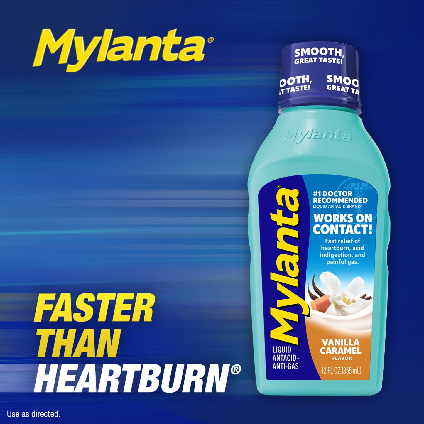 Mylanta Antacid & Anti-Gas Liquid - Vanilla Caramel