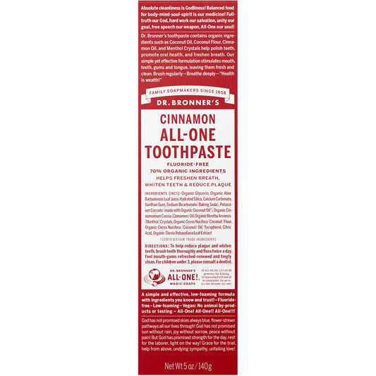Dr. Bronner's All-One Toothpaste - Cinnamon