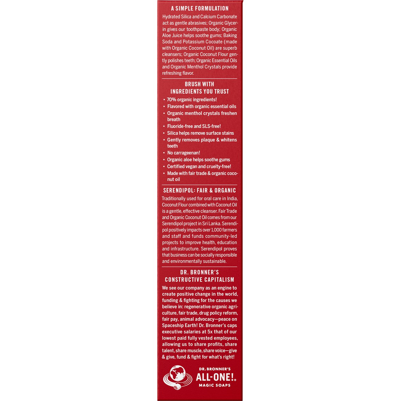 Dr. Bronner's All-One Toothpaste - Cinnamon