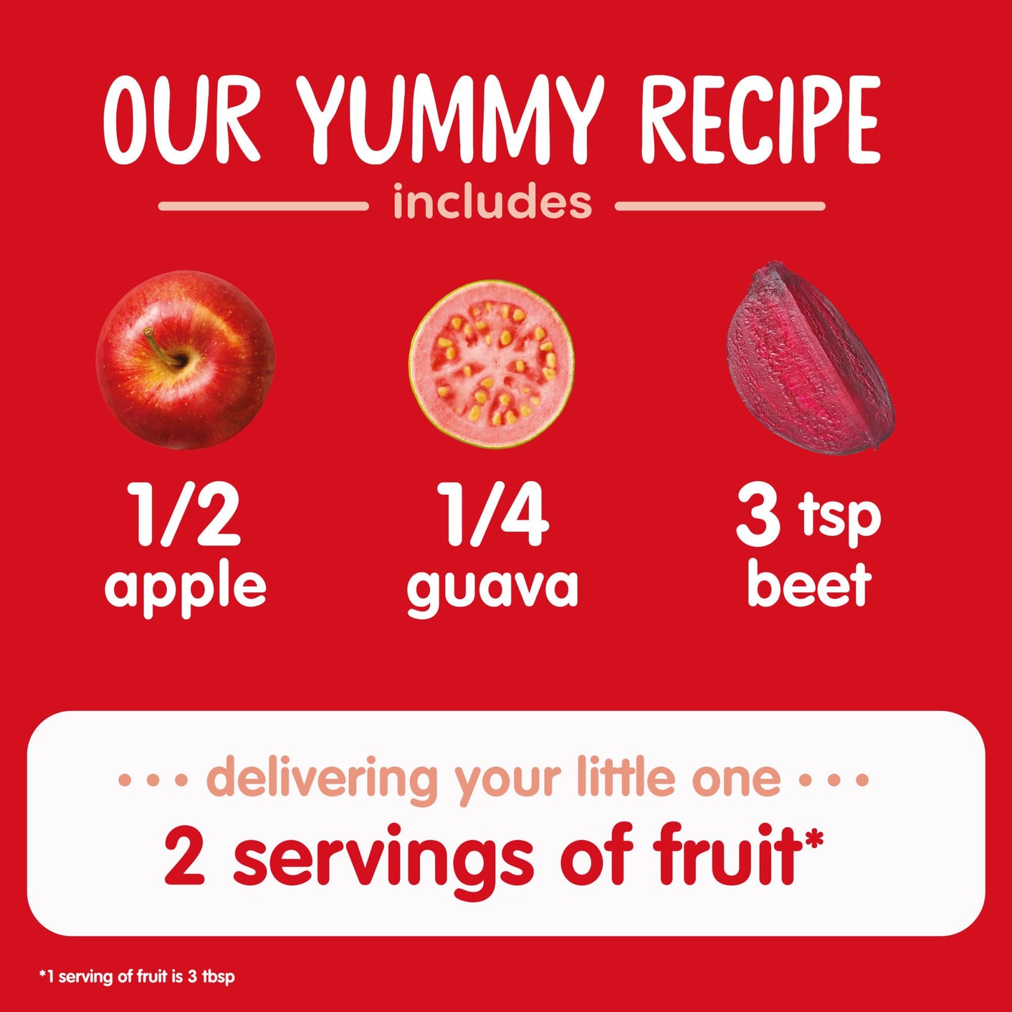 Happy Baby Organics Stage 2 Pouch - Apples Guavas & Beets