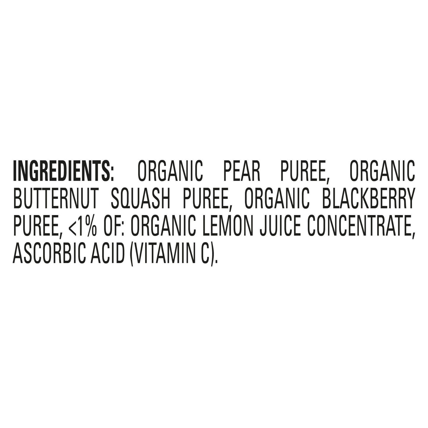 Happy Baby Organics Stage 2 Pouch - Pears Squash & Blackberries