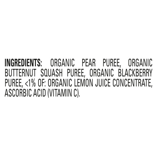 Happy Baby Organics Stage 2 Pouch - Pears Squash & Blackberries