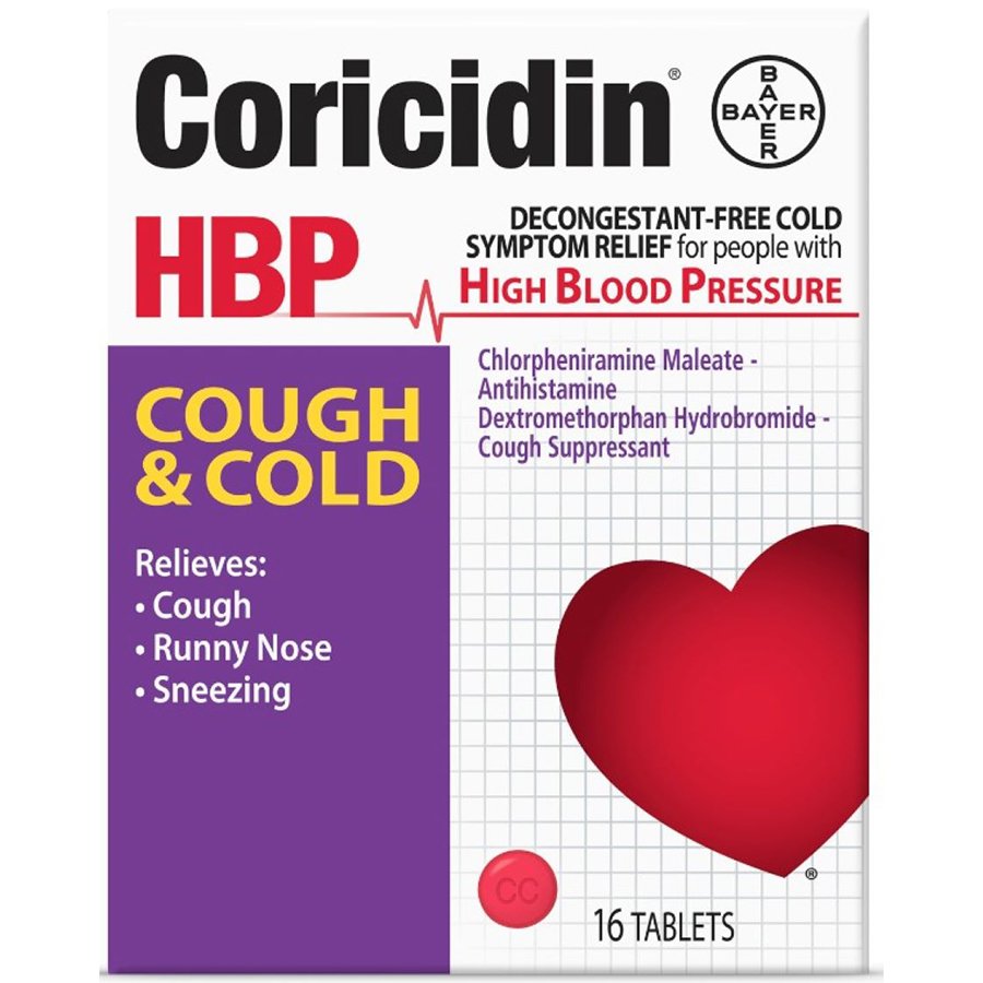 Coricidin HBP Cough & Cold Tablets