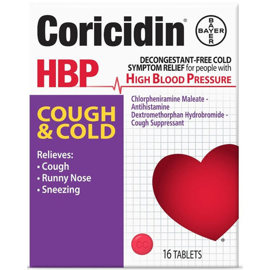 Coricidin HBP Cough & Cold Tablets