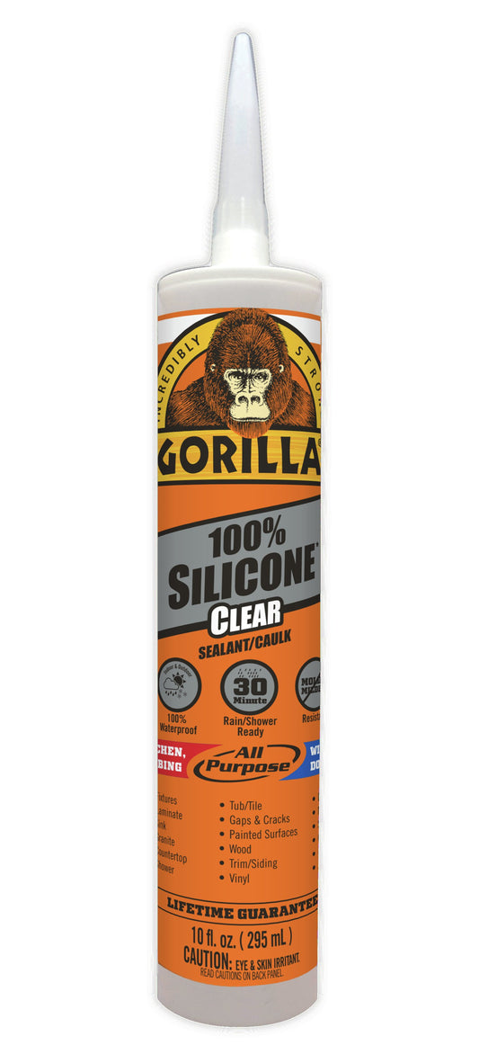 Gorilla 100% Silicone Clear Sealant
